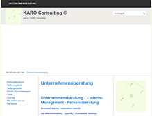 Tablet Screenshot of karo-consulting.de